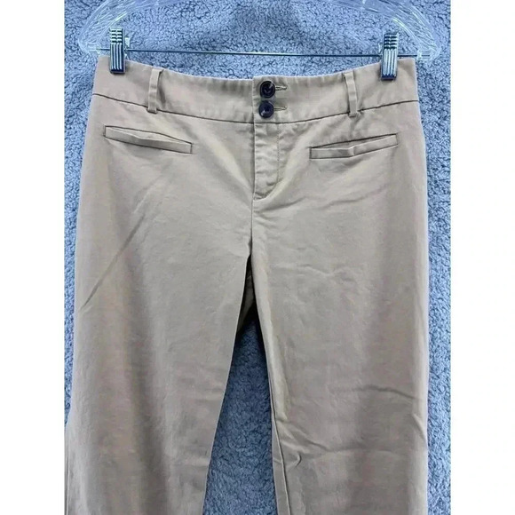 Anthropologie Cartonnier Size 6 Charlie Trouser Tapered Khaki‎ Zip at Ankles - Picture 2 of 10